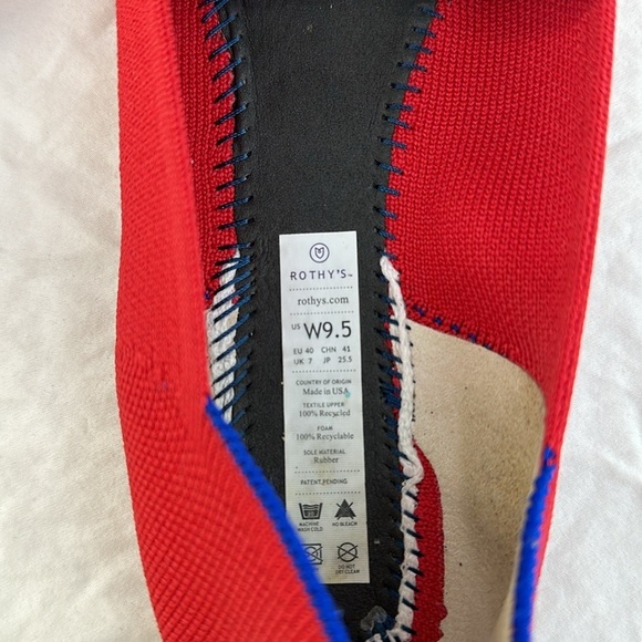 Rothy’s Pointed Toe Chili Red Slip On Shoes - Picture 8 of 8